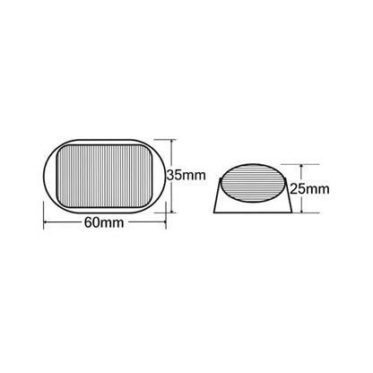 10-30V BR5AR Red/Amber Clearance Lamp | LED Marker