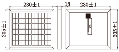 5W 12V MONOCRYSTALLINE SOLAR PANEL