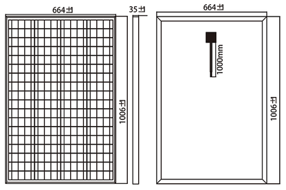 110W 12V MONOCRYSTALLINE SOLAR PANEL