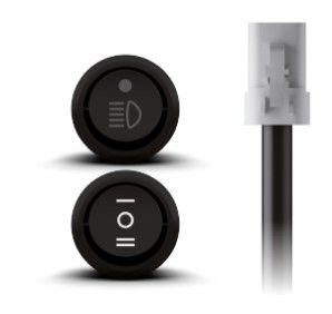 LED Bar Light Wiring Kit Suits Dual DRL 12/24V +&- Switching H4 & HB4 Piggy Back Connectors