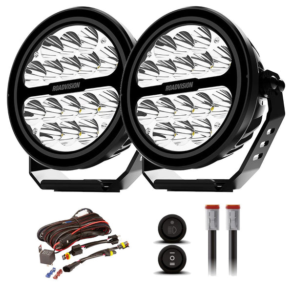 Stealth Pro DRL LED Driving Lights (Pair) + Wiring Harness