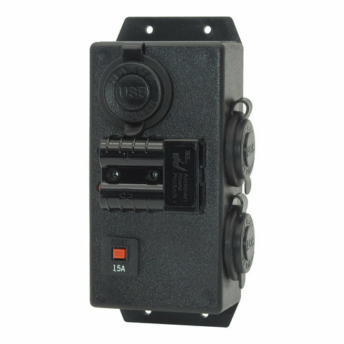 12V/24V RHM Control Box - 2x Accessory 1x Dual USB 1x 50A Anderson