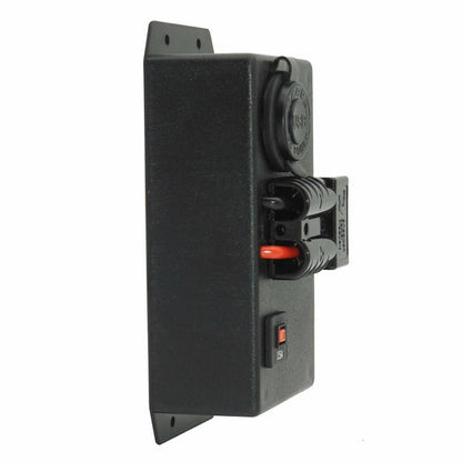 12V/24V RHM CONTROL BOX - 1X CIGARETTE 1X MERIT 1X DUAL USB 1X 50A ANDERSON