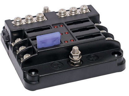 FUSE BLOCK BAR 6 WAY WITH LED