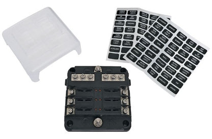 FUSE BLOCK BAR 6 WAY WITH LED