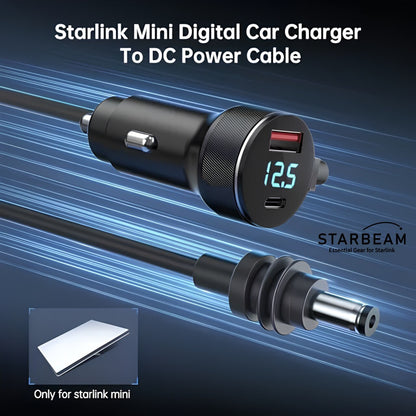 Starlink Mini 12/24V DC 3m Cig Power + LCD Screen