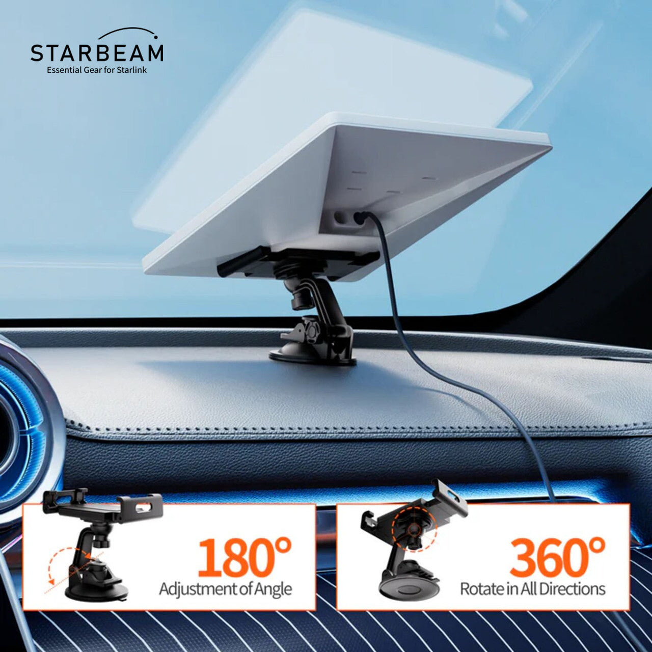 STARLINK MINI SUCTION CUP HOLDER MOUNT