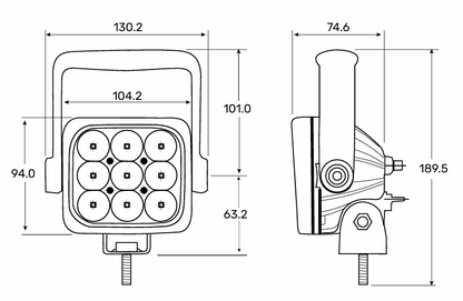 9-33V IP68 LED WORK LAMP