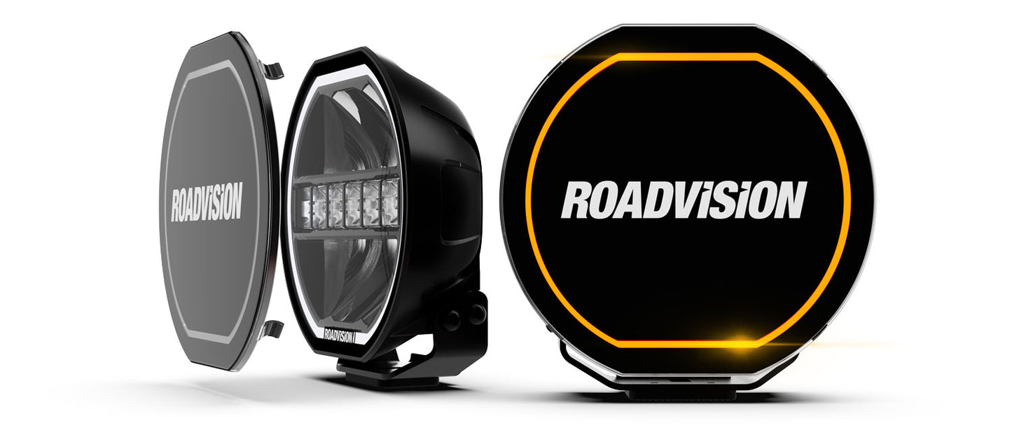 Stealth S8 Series Driving Lights (Pair) + Wiring Harness
