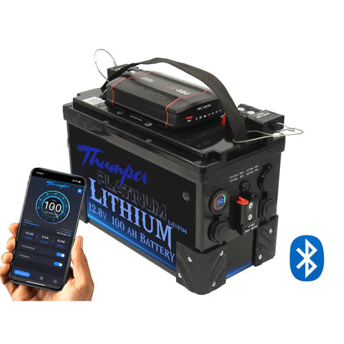 Thumper Lithium Battery Hub 120AH PROJECTA + Bluetooth