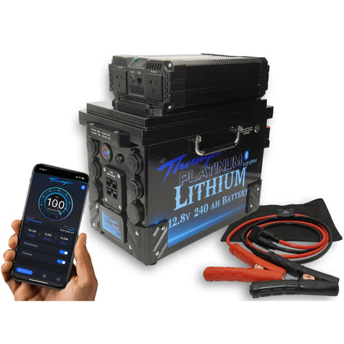 Lithium 240Ah 1500W Inverter DC-DC Getaway Battery Hub