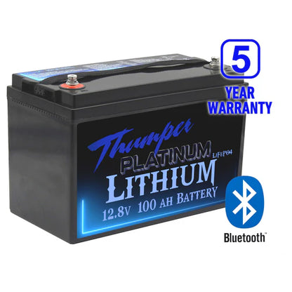 Platinum Lithium 100Ah LiFePO4 Bluetooth Battery Twin Pack