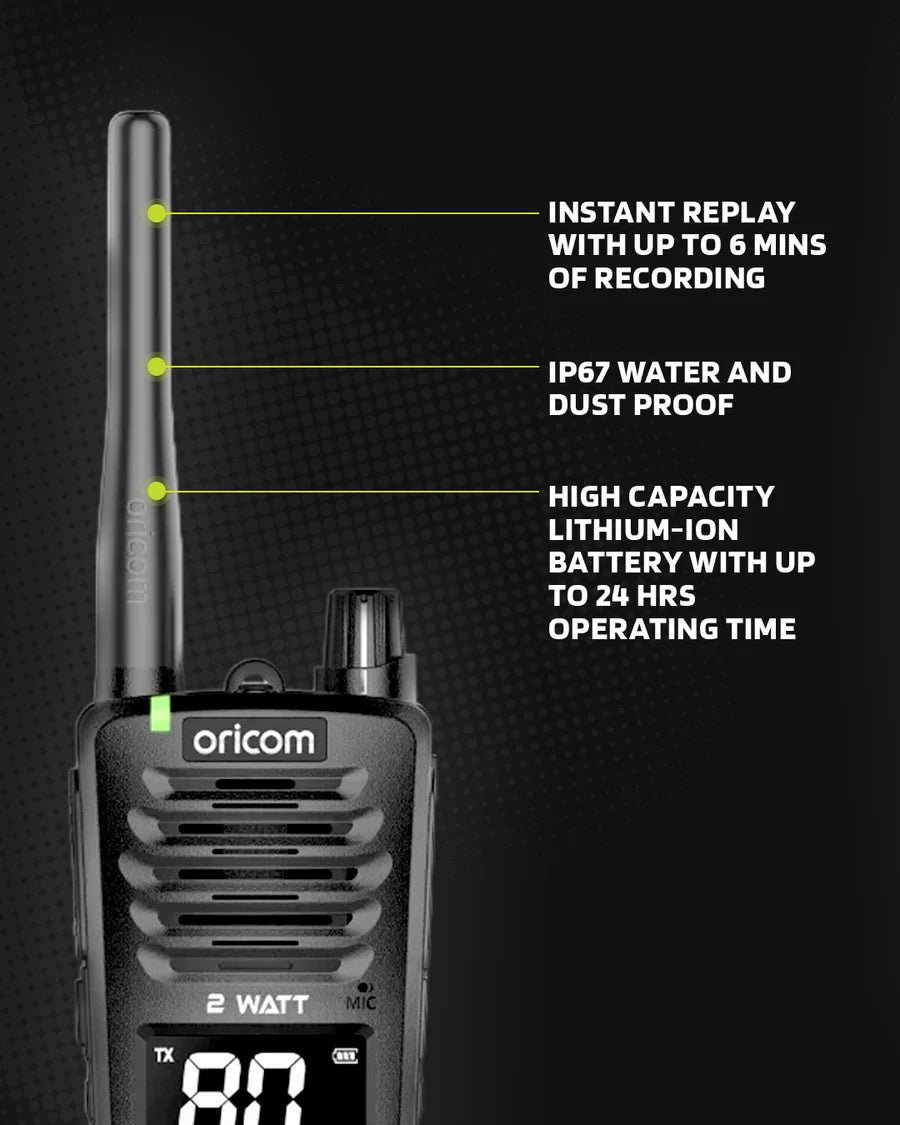 UHF2600 Floating 2W IP67 Handheld UHF CB Radio