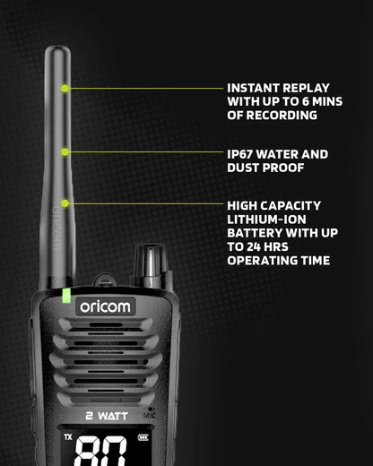 UHF2600 Floating 2W IP67 Handheld UHF CB Radio