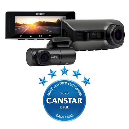 iGO CAM 90R 4K Dual Dash Cam | Full HD Rear Camera & WiFi