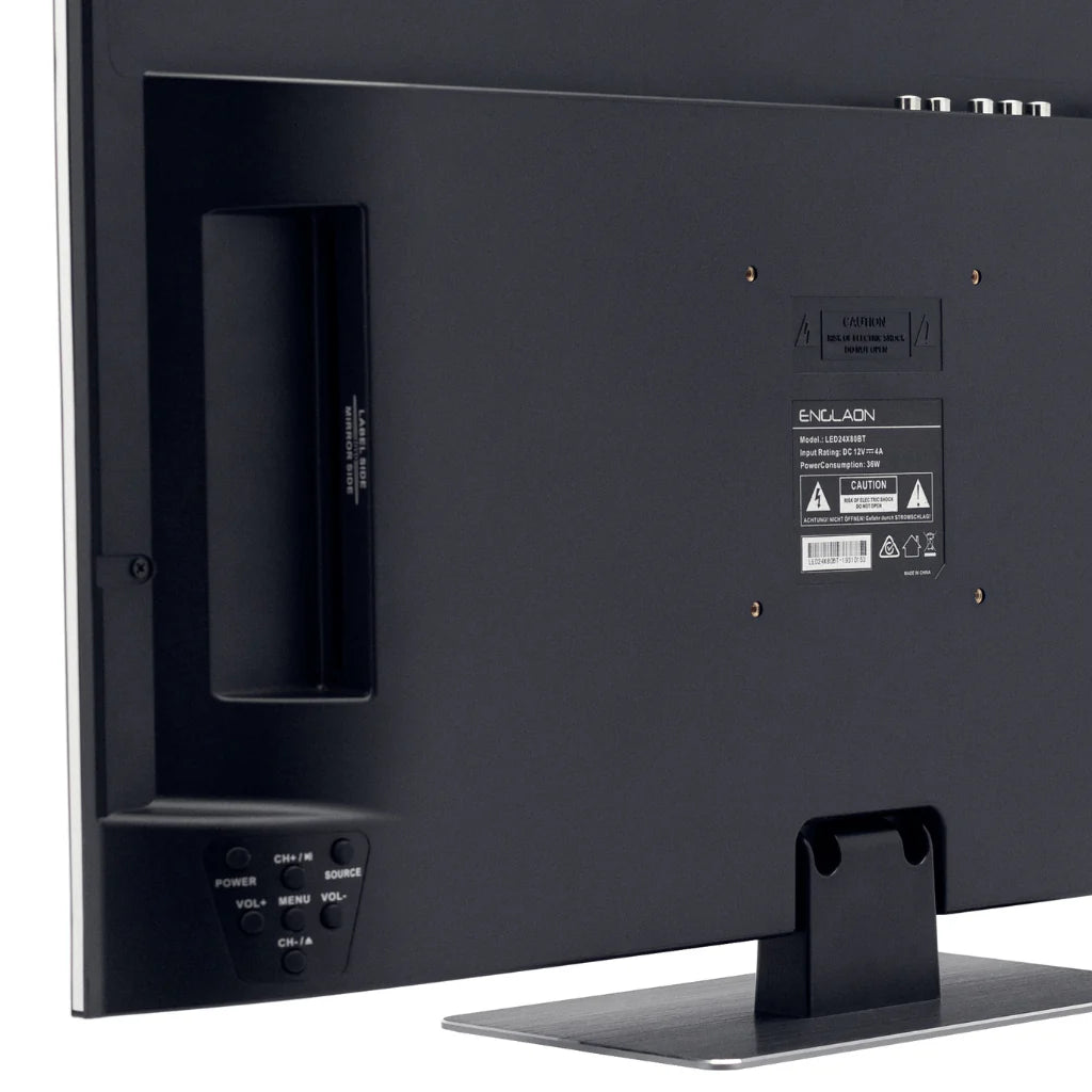 22" Frameless Full HD Google Smart 12V TV With Built-in DVD player and Chromecast