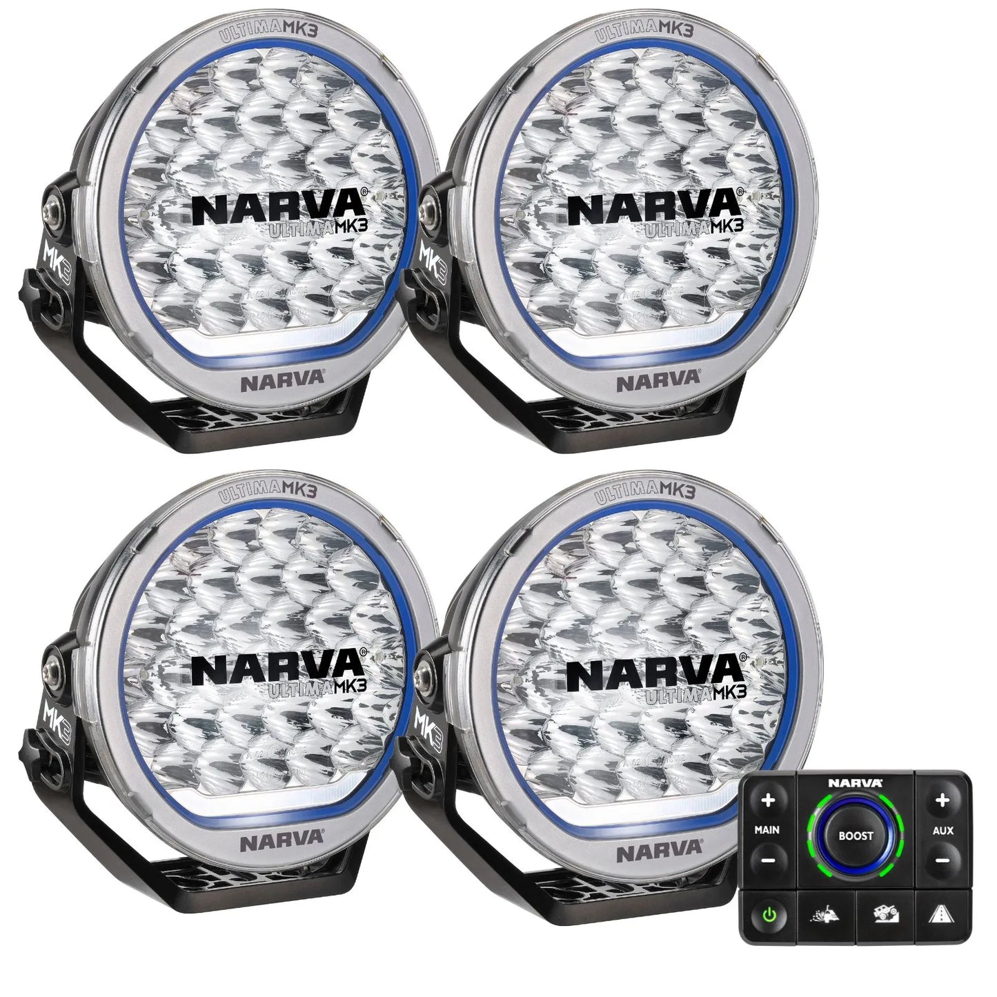 NARVA 12V/24V ULTIMA MK3 LED DRIVING LIGHTS KIT (PAIR)