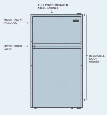 12V/24V 190L Upright Caravan Fridge (DC190-X)