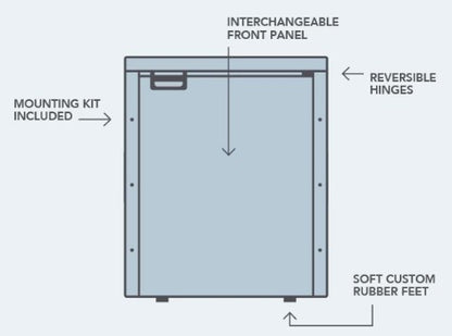 12V/24V 65L Upright Caravan Fridge (DC65-X)