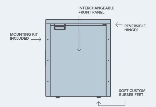 12V/24V 85L Upright Caravan Fridge (DC85-X)