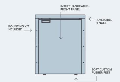 12V/24V 85L Upright Caravan Fridge (DC85-X)