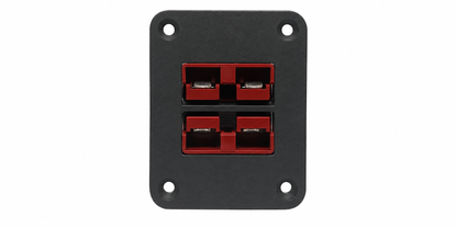 Red 50A Anderson Style Panel Mount Kit | Dual Connector