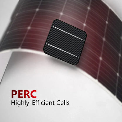 eArc 175W Flexible Solar Panel | 1504 x 673mm Under-Mount Junction Box