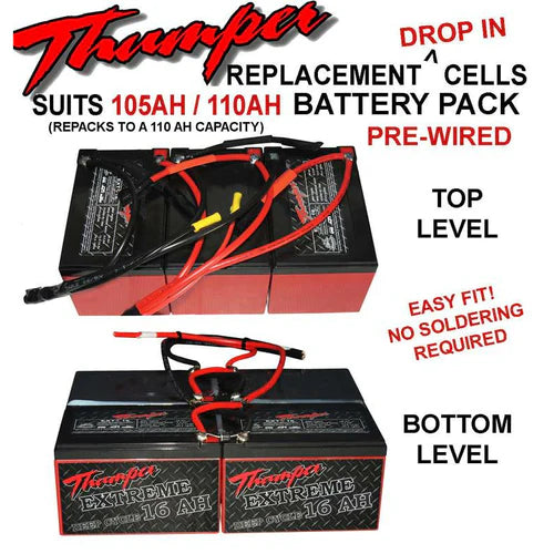 Replacement AGM Batteries For 110Ah Battery Packs