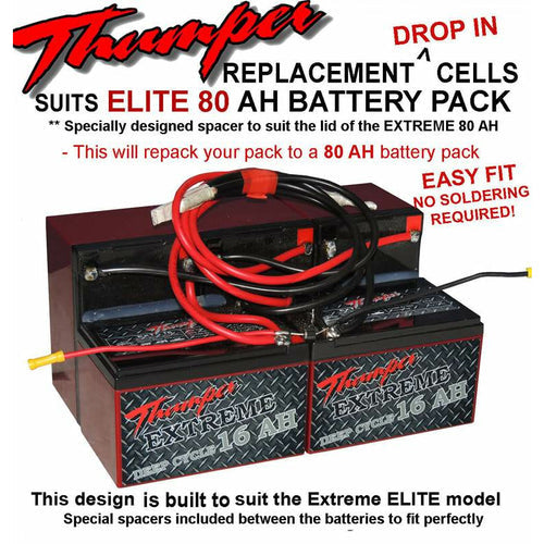 Replacement AGM Batteries For Elite 80Ah Battery Packs