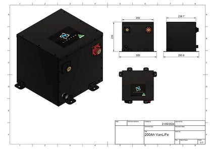 12v 200/225Ah Vanlife LiFePO4 Battery